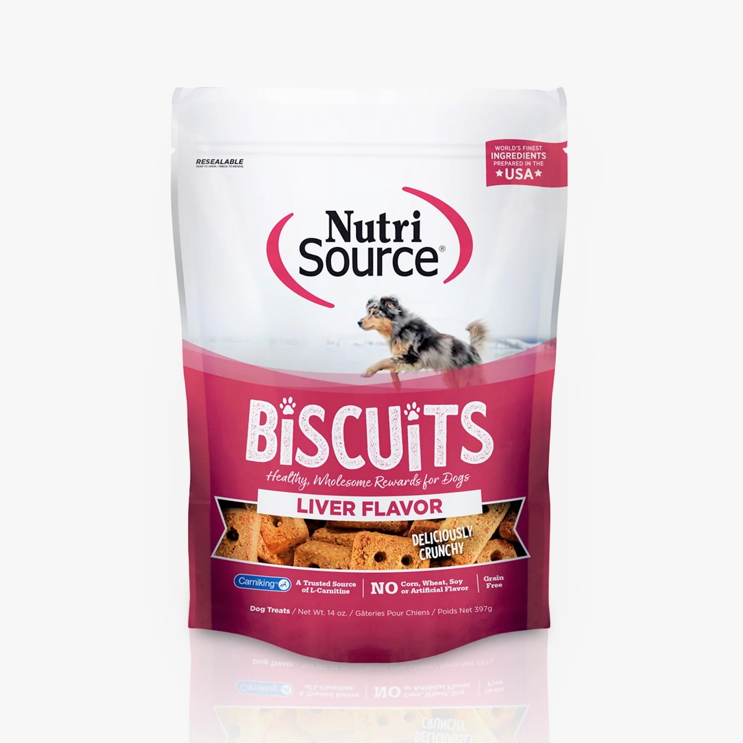 NUTRISOURCE TREATS BISCUITS LIVER- sabor higado 14onz