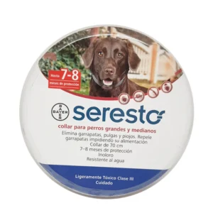 Collar Antiparasitario Seresto 70 cms para perros grandes y medianos