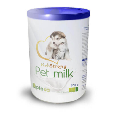 Neostrong Pet Milk Liptosa 500 g – Leche maternizada para cachorros y gatitos, rica en nutrientes esenciales